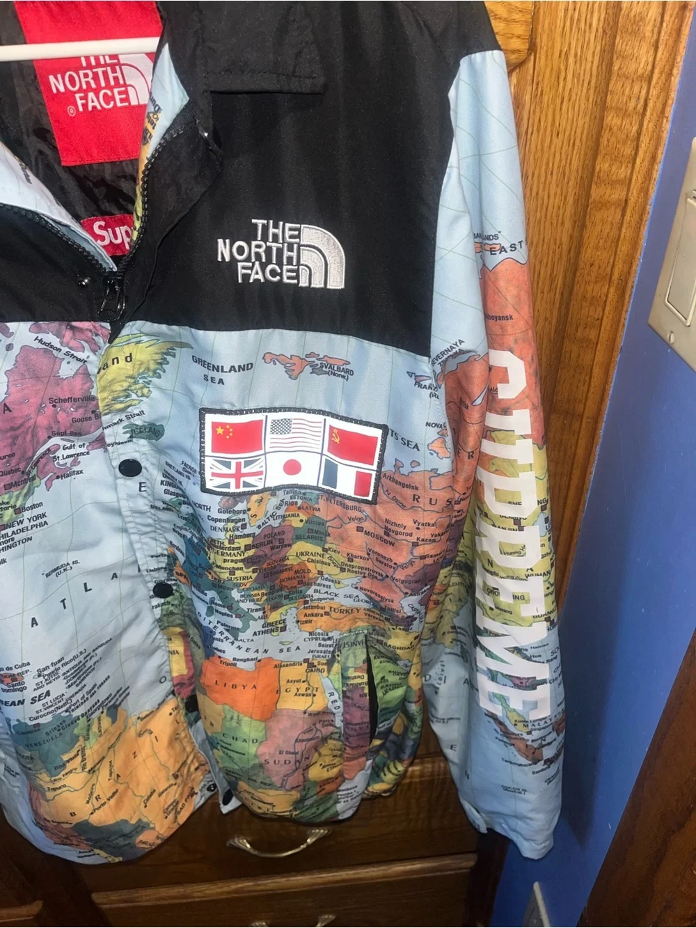 The North Face world map